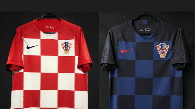 あのチェック柄がダークカラーに！2018/19クロアチア代表アウェー