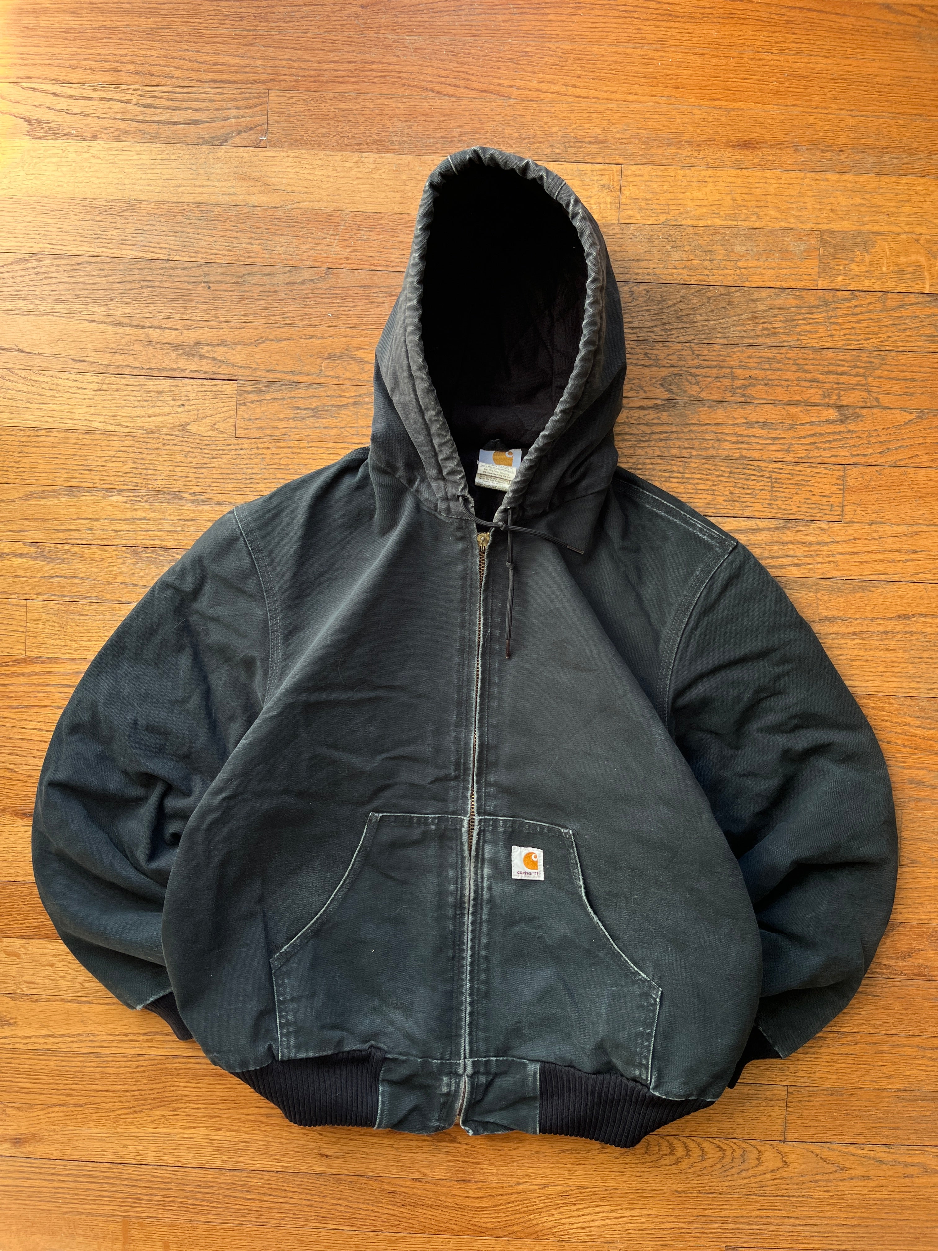 Faded Black Carhartt Active Jacket - Medium – VTG By Mike