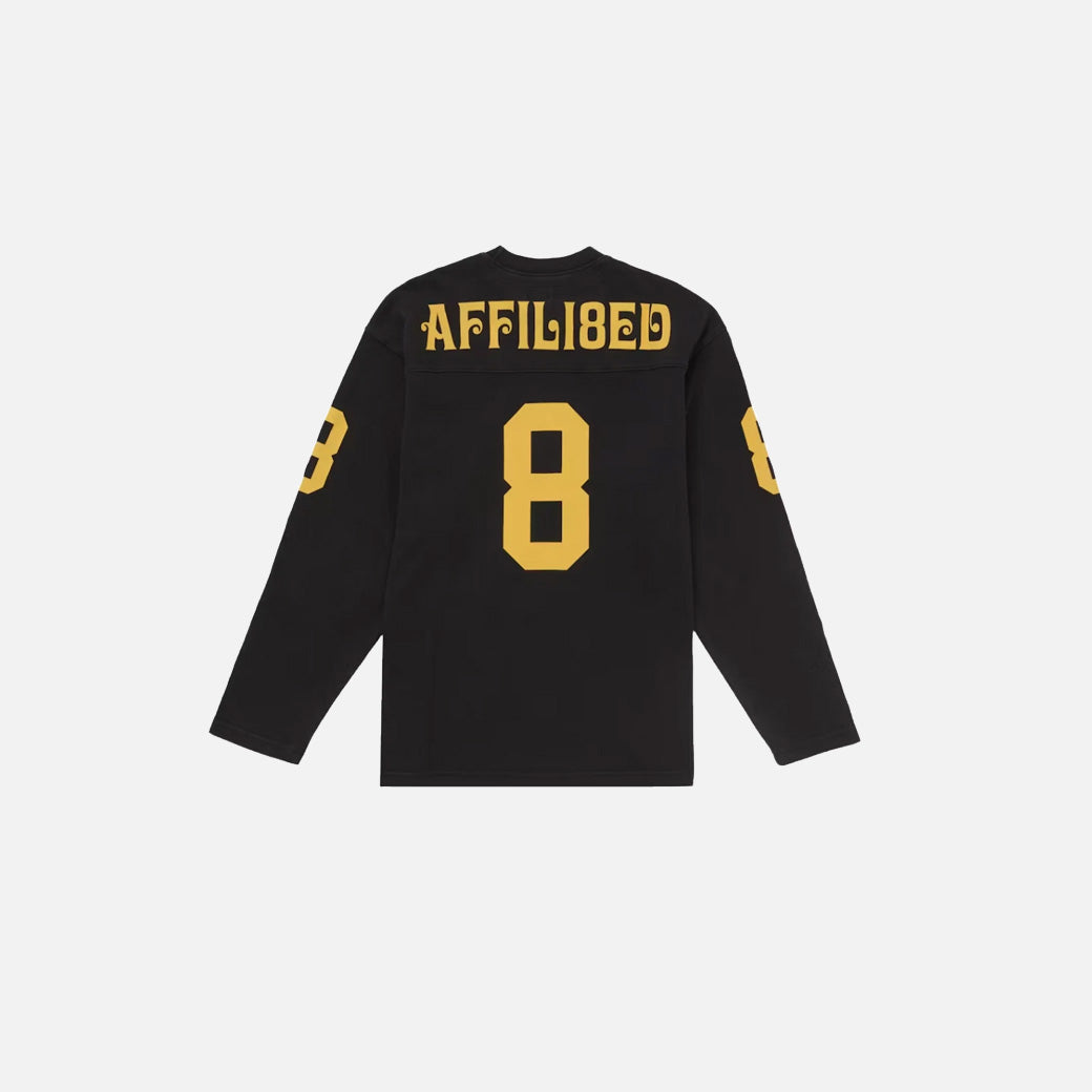 Supreme Affiliated L/S Black Football Top | SS25KN34-BLACK
