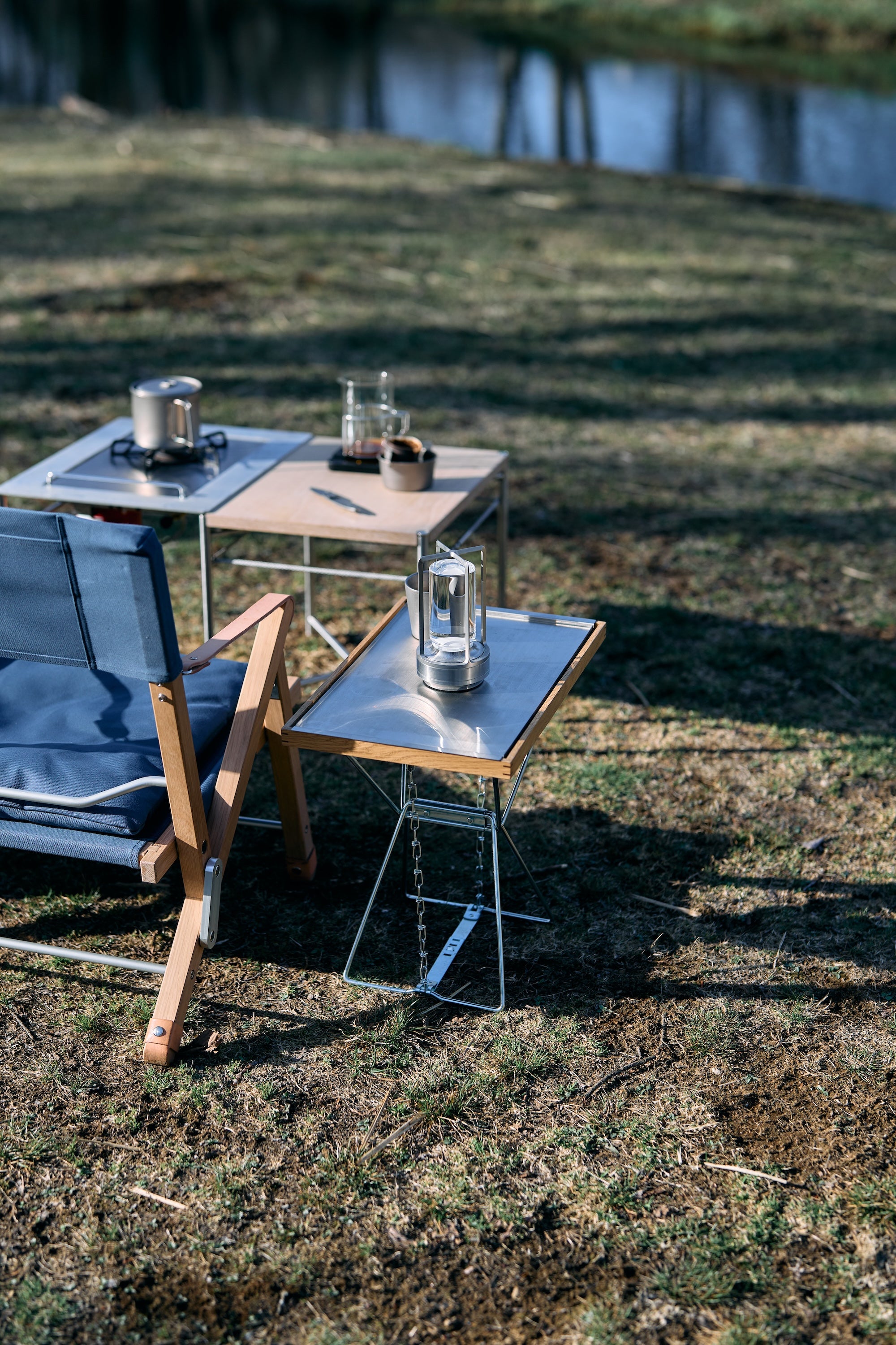 テーブル・チェア・ハンモック wanderout / Universal Stand Silver x2