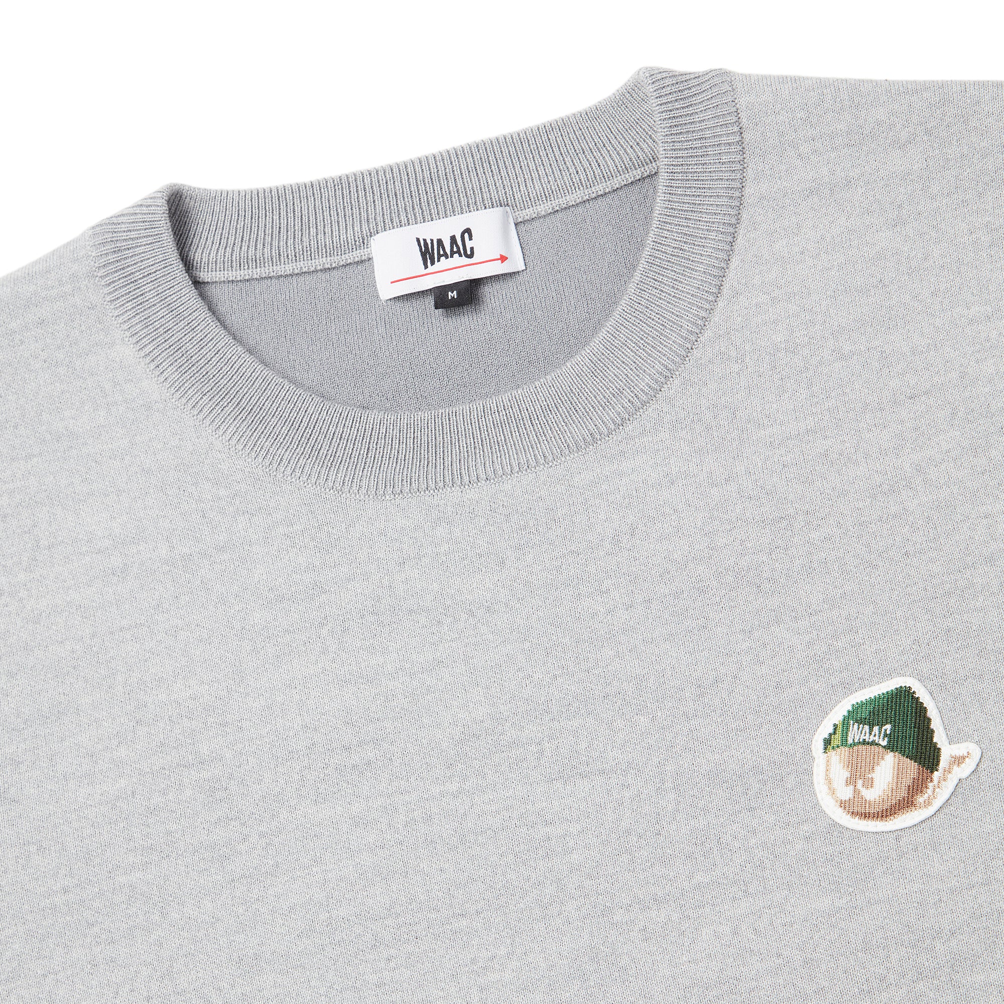 MEN ダブルフェイススウェットライクニットプルオーバー ライトブルー