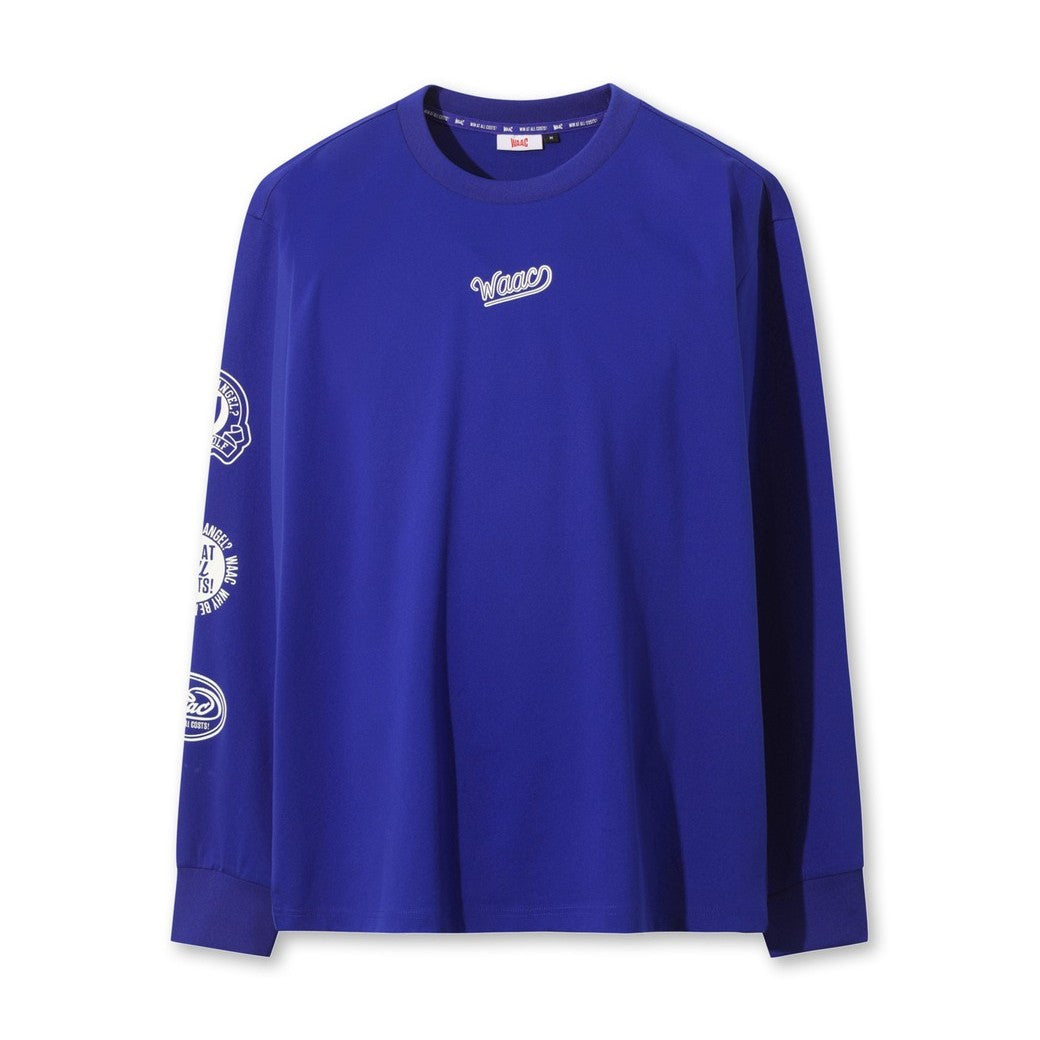 最新 waac セットアップ ブラック 冷感 ストレッチ モックネック WAAC X JONES】MEN ベースレイヤーモックネック ネイビー