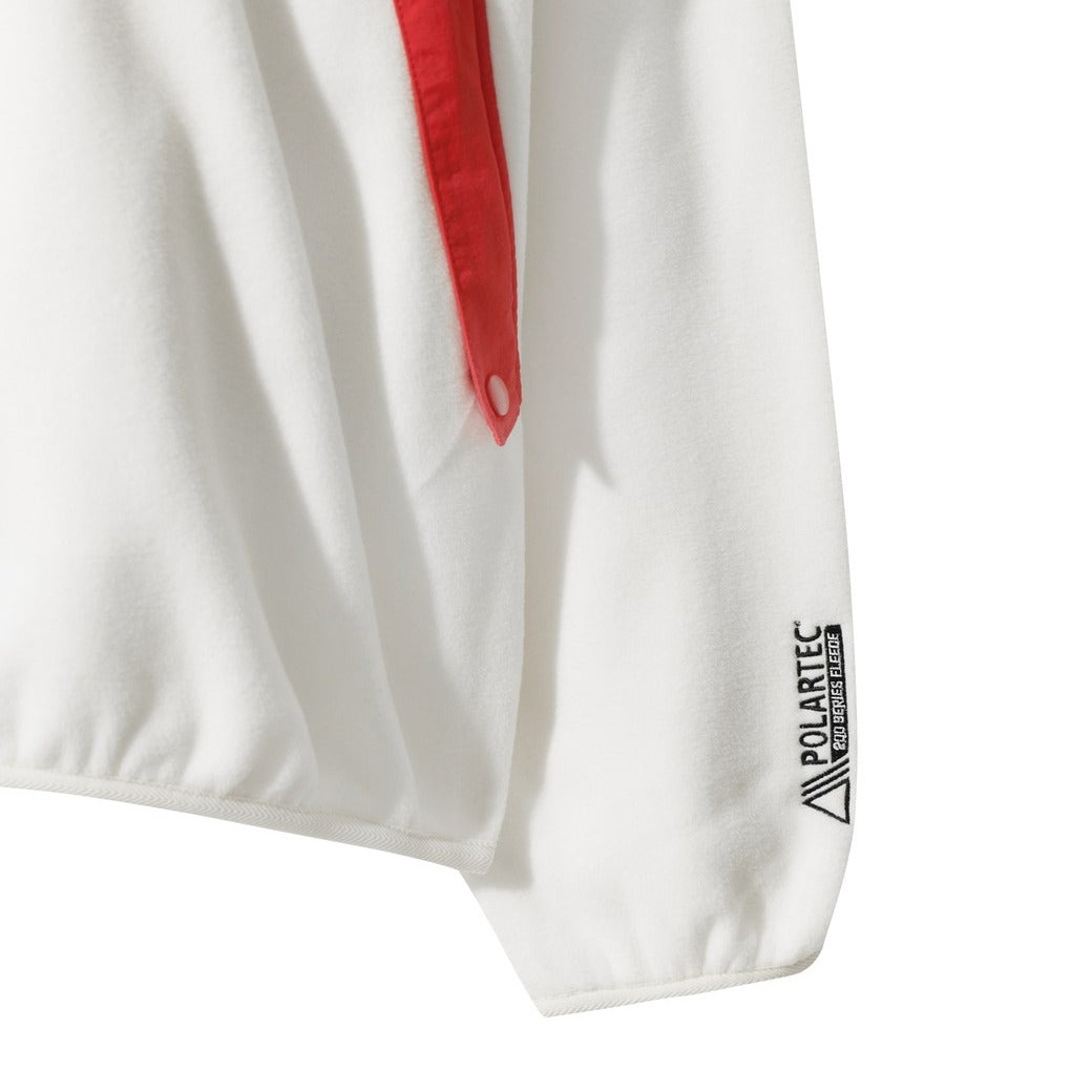 WAAC X JONES】MEN レトロフリースプルオーバー アイボリー