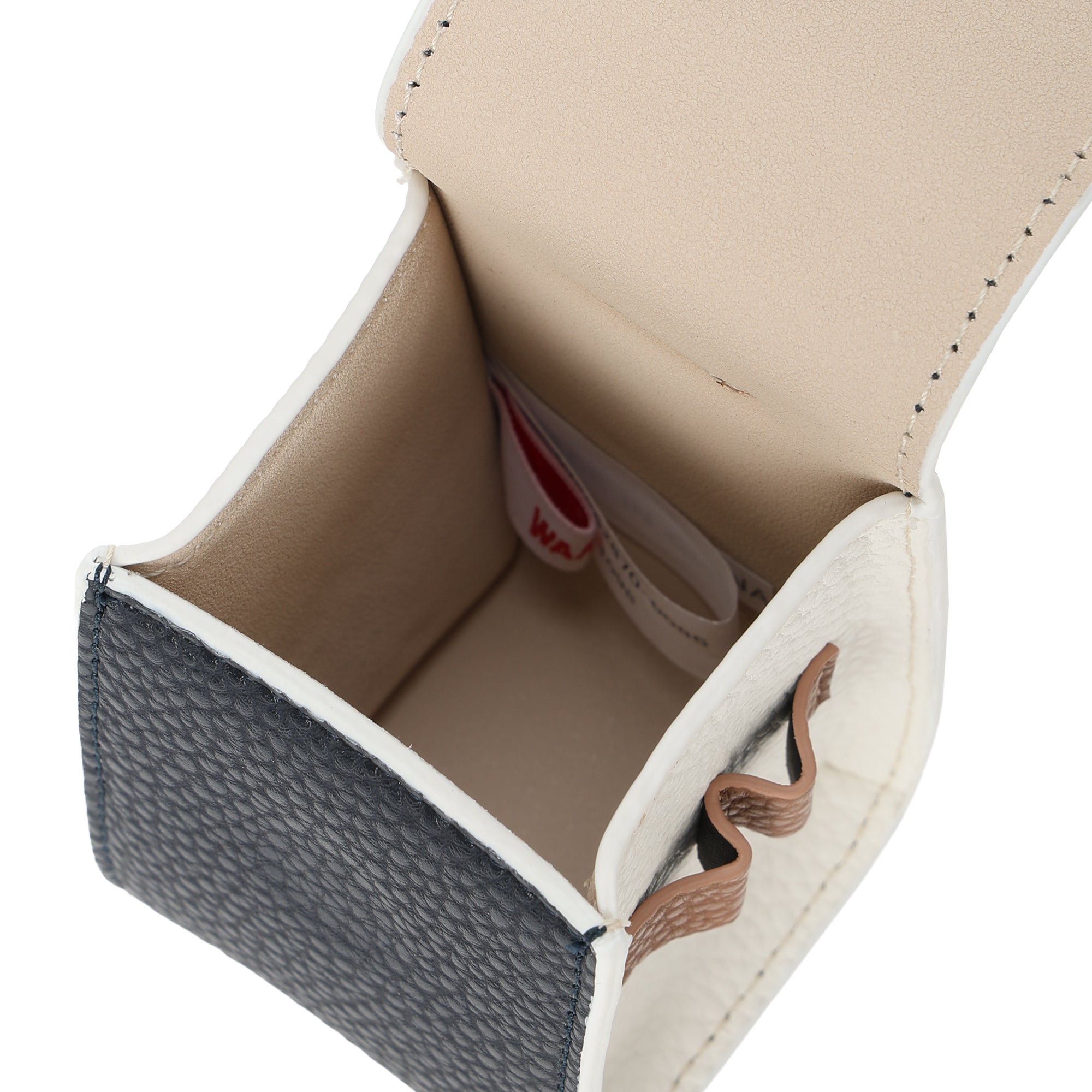 UNISEX Grainy Synthetic Leather ボールポーチ ネイビー