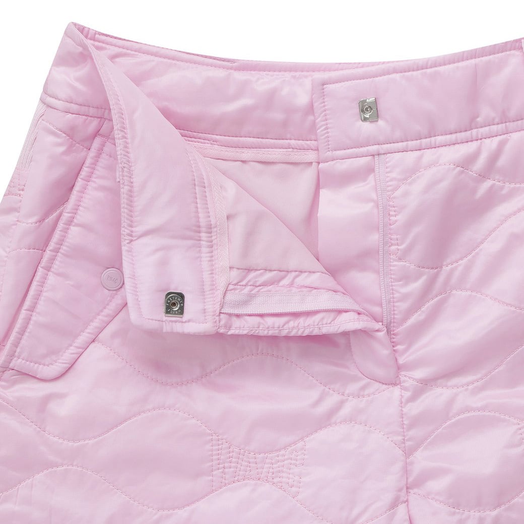 WOMEN パッド入り キルティング ルーズフィットジョガーパンツ