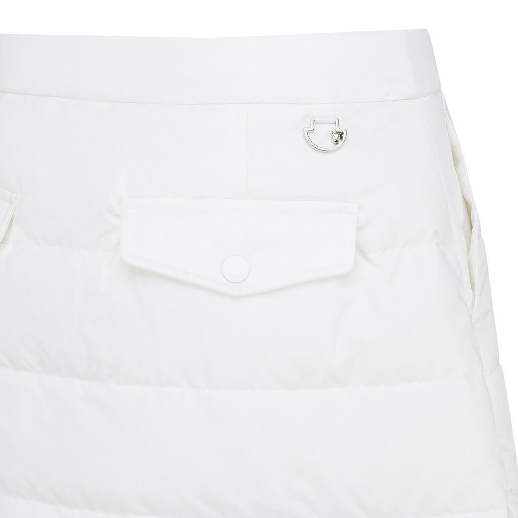 WOMEN ダウンラップスカート ホワイト