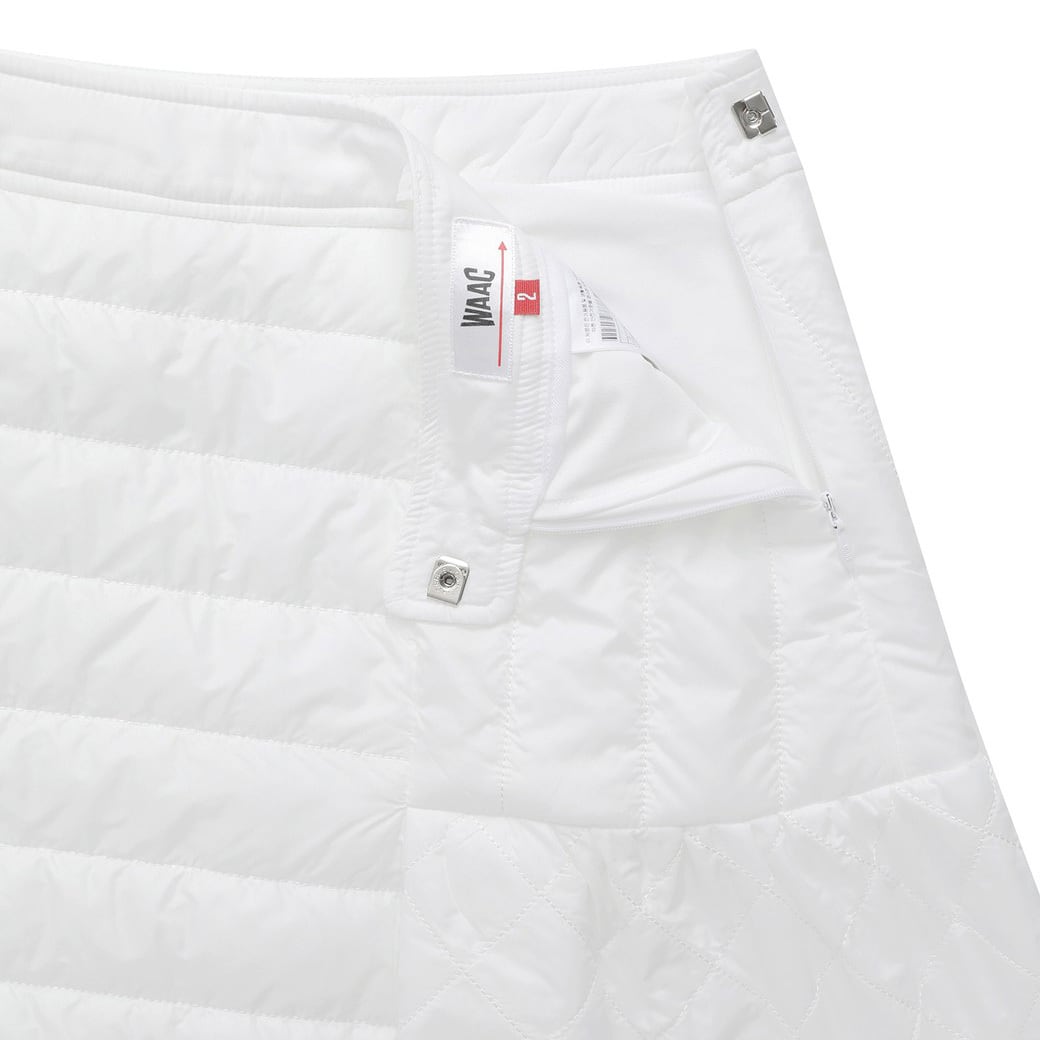 WOMEN キルティングダウンキュロットスカート ホワイト
