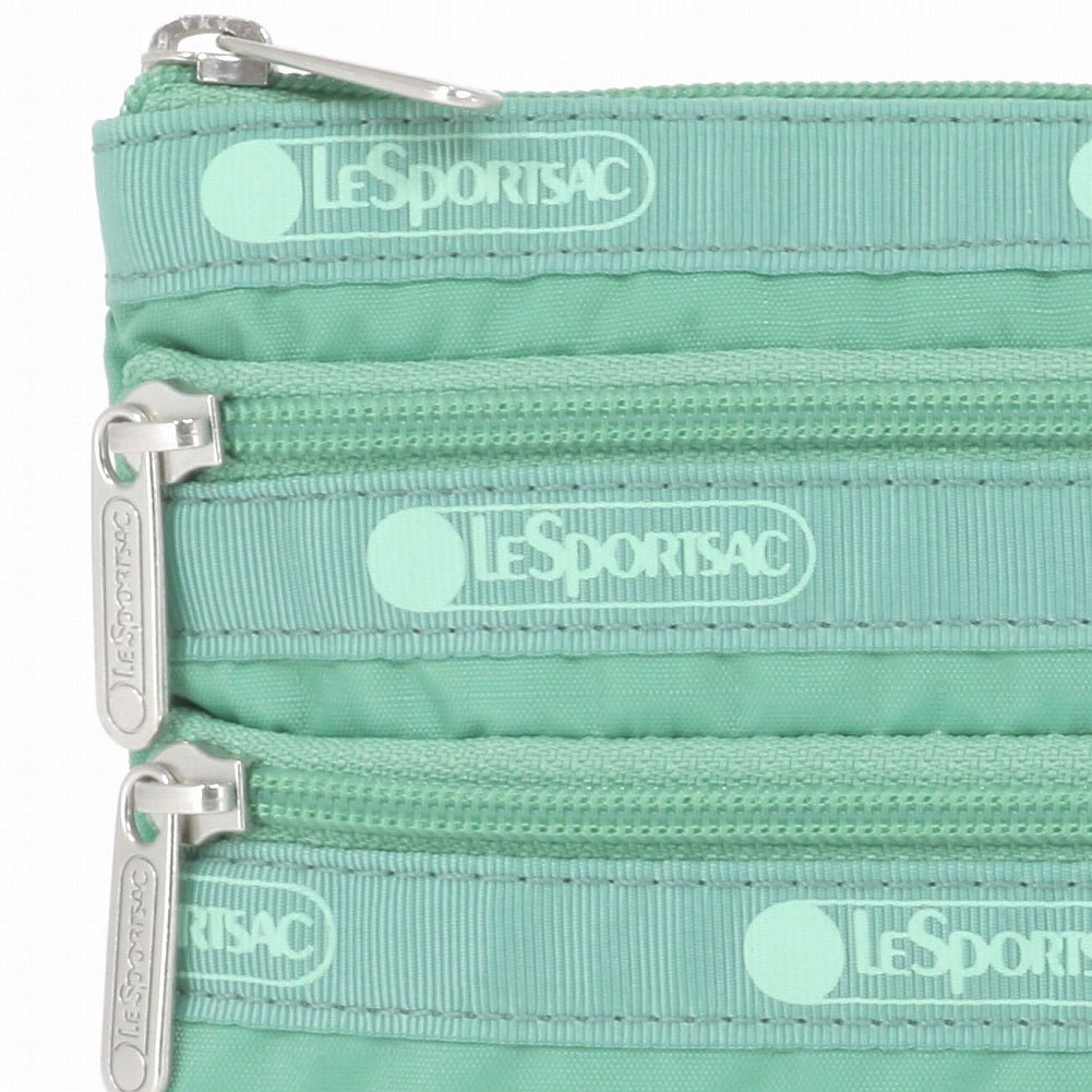 LeSportsac レスポートサック ポーチ 7158 3 ZIP COSMETIC R180 SAGE