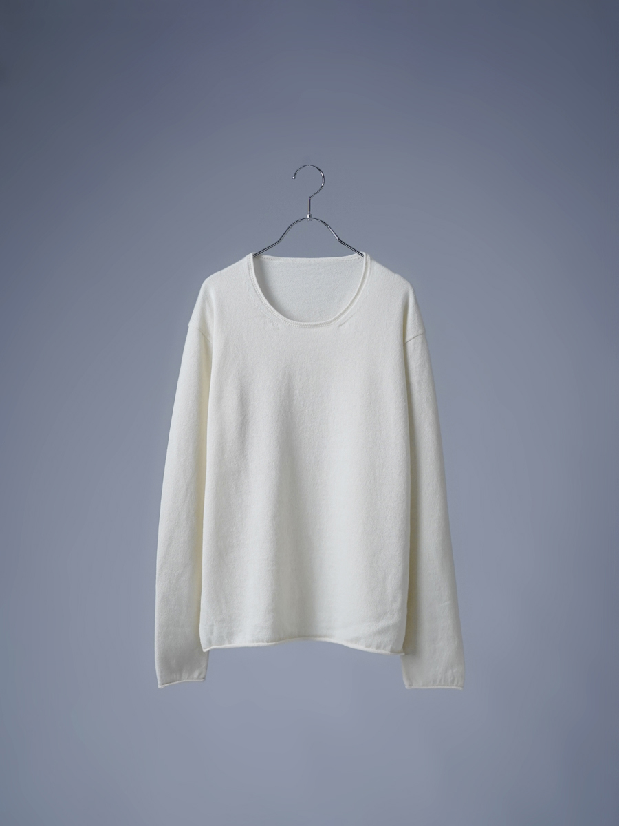 新感覚！カシミヤ70%×シルク30% 肌に優しいインナーセーター クルー