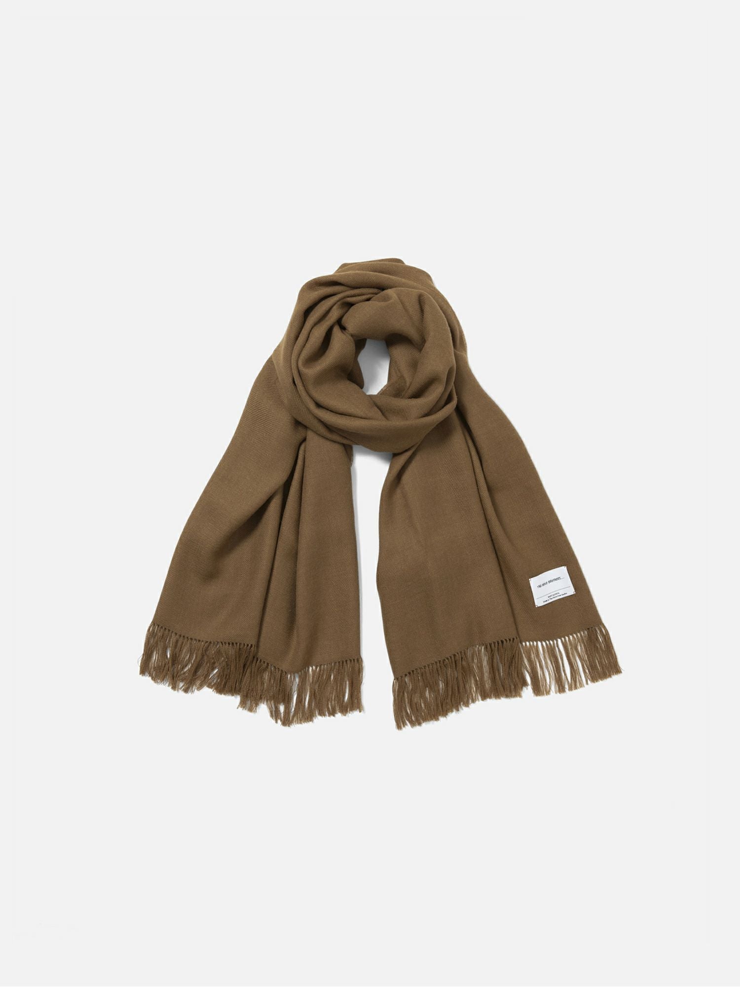 The Inoue Brothers Non Brushed Large Stole キャメル |The Inoue