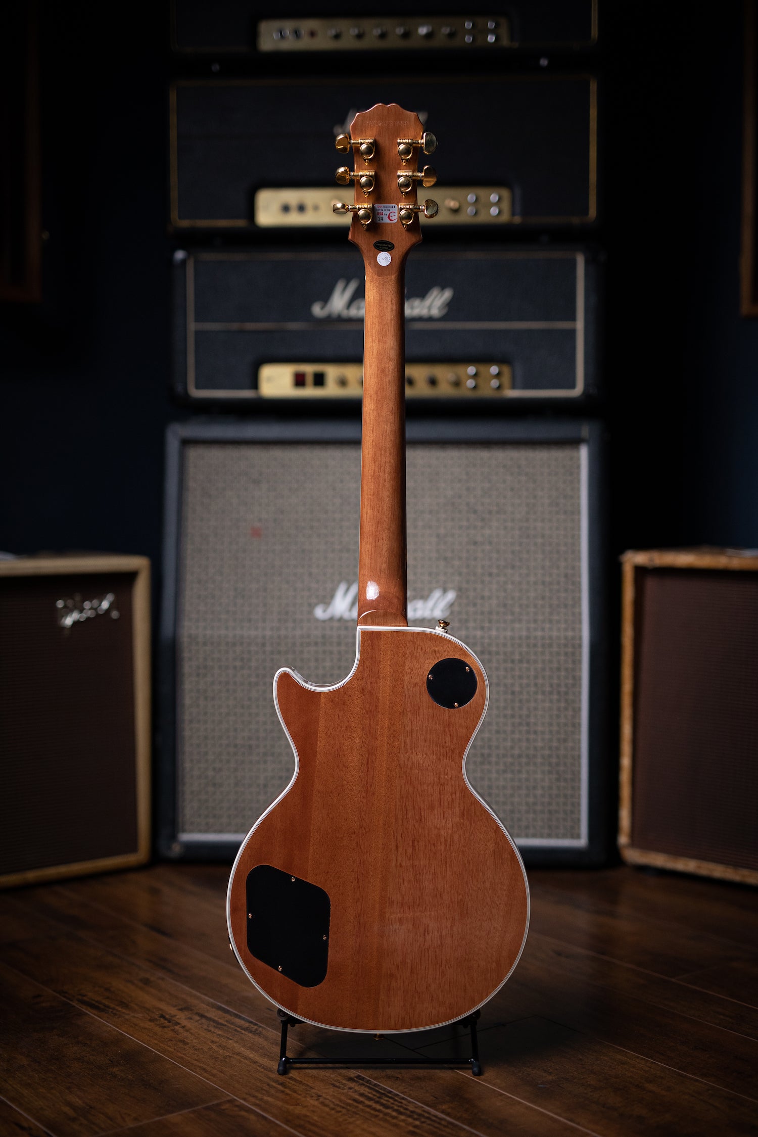 Epiphone Les Paul Custom Pro Koa Electric Guitar - Natural – Walt