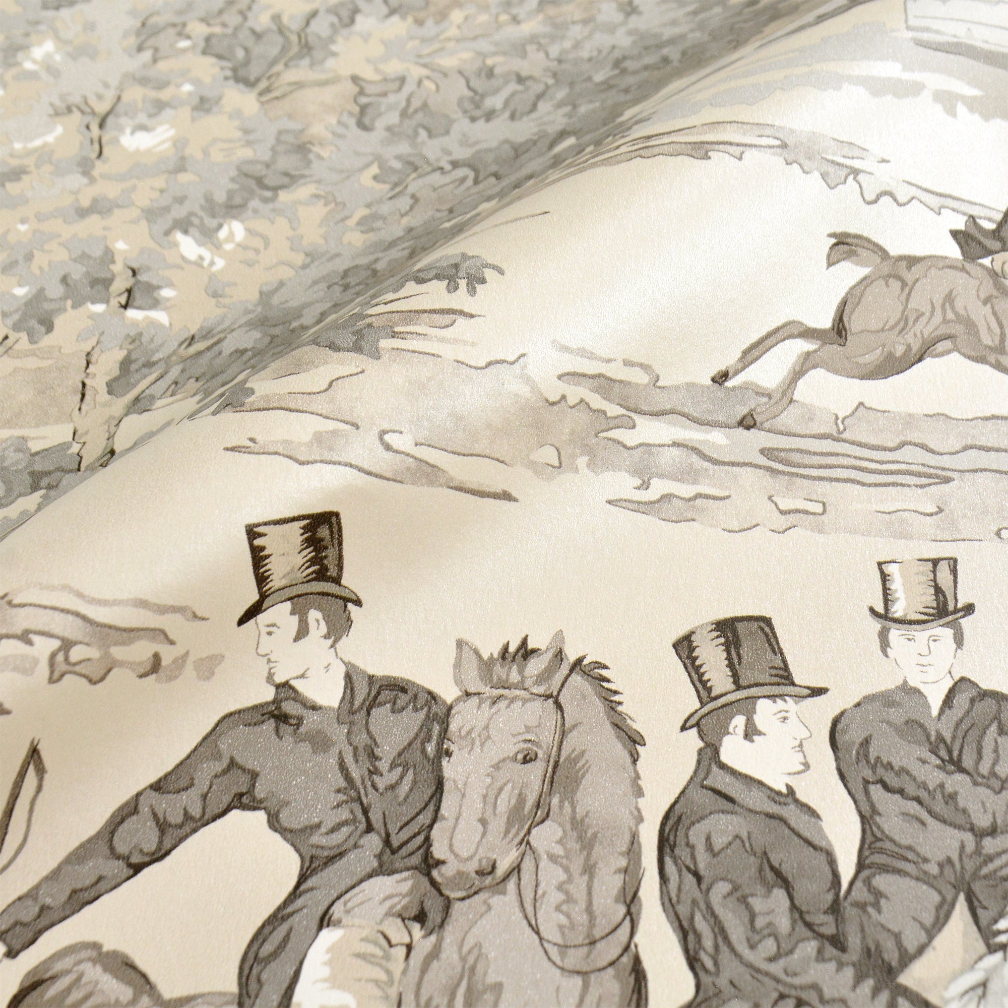 Sanderson / ONE SIXTY WALLPAPER COLLECTION / Tally Ho Pearl / Grey