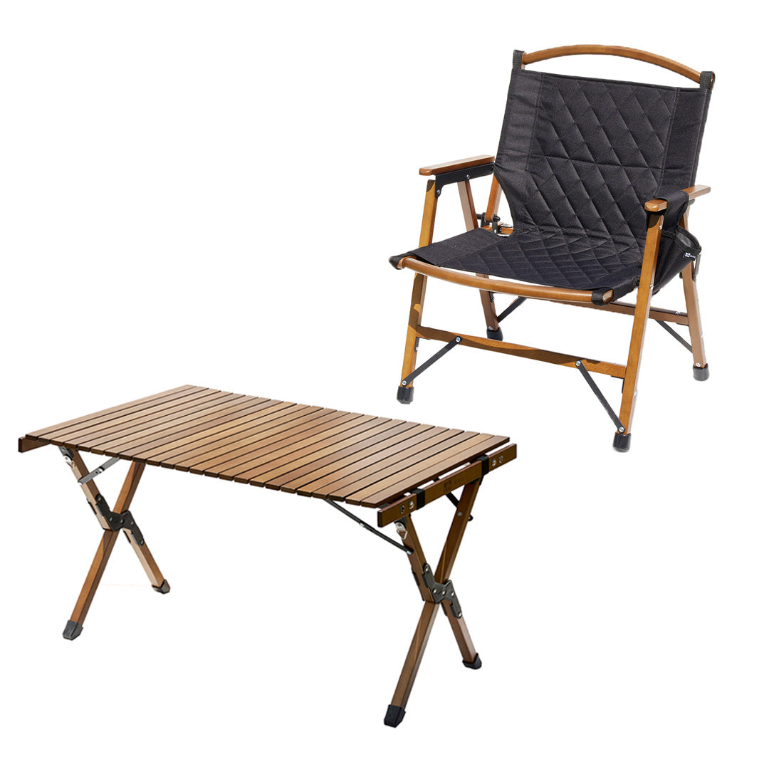 WAQ Folding Wood Chair ウッドチェア カーミットチェア 黒 【公式通販】