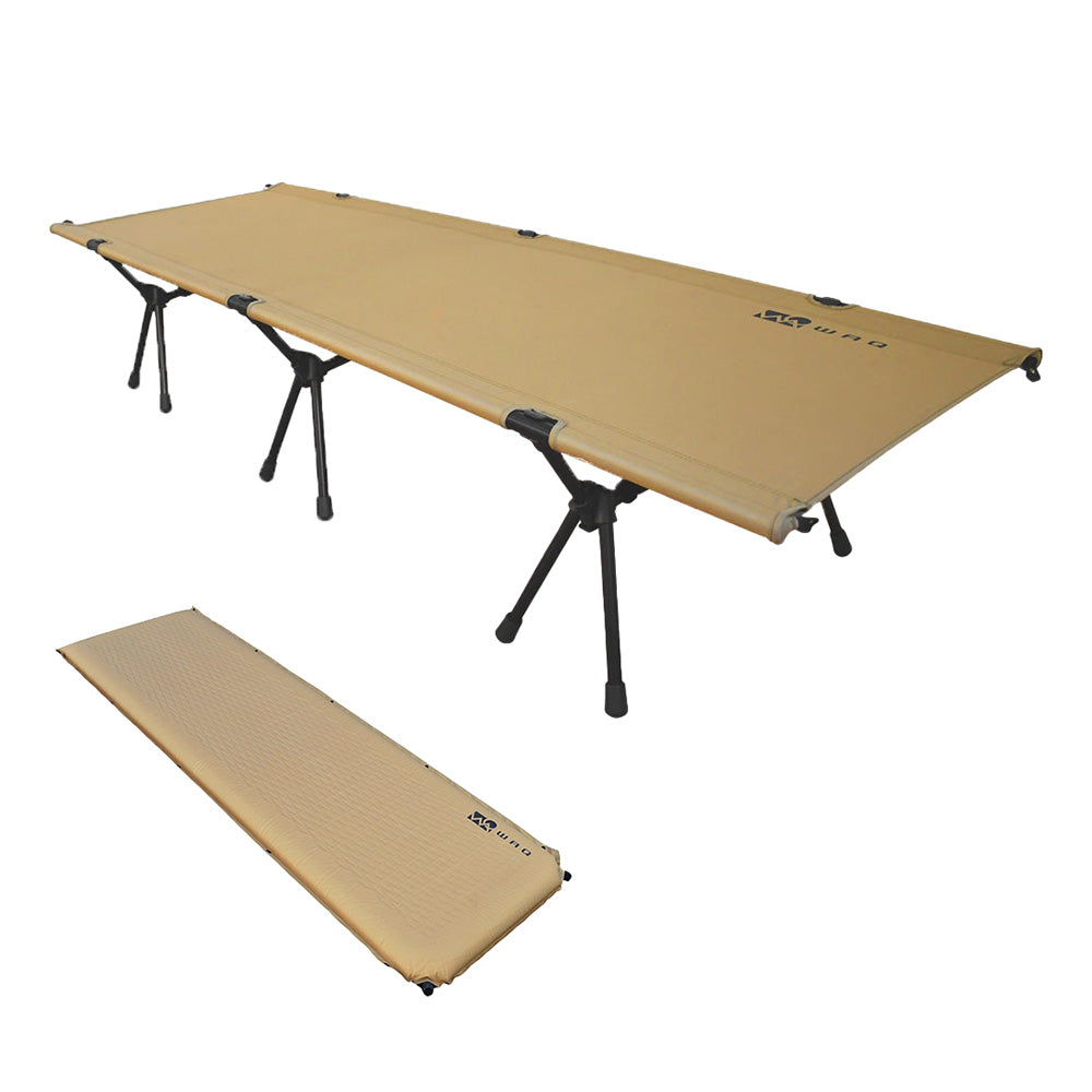 WAQ 2WAY フォールディングコット&インフレータブルマット8cm セット