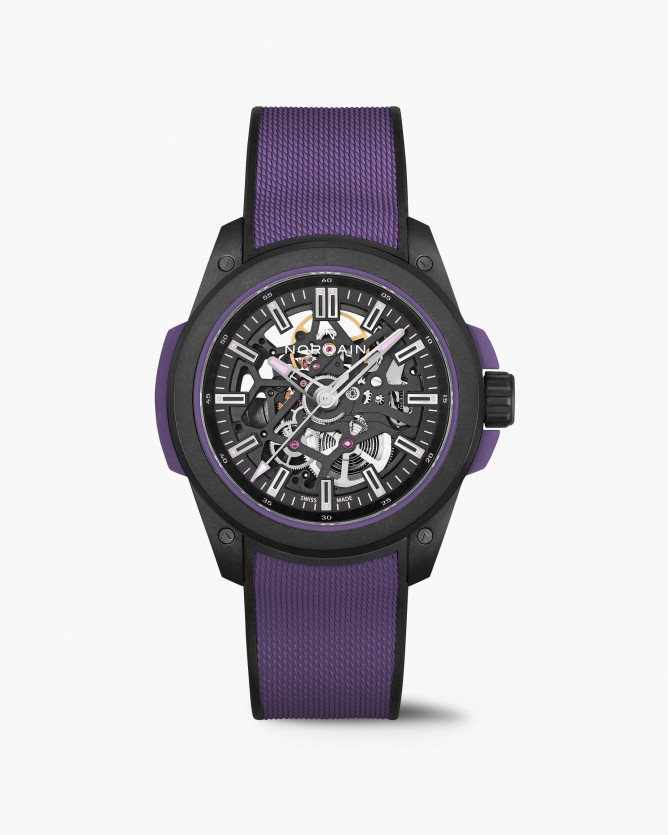 The New Norqain Wild One Skeleton Limited Edition in Purple