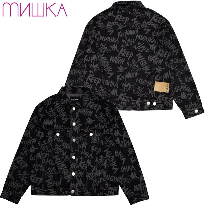 ミシカ MISHKA上海 ALL-OVER GRAFF BLACK DENIM JACKET(BLACK) | 大阪