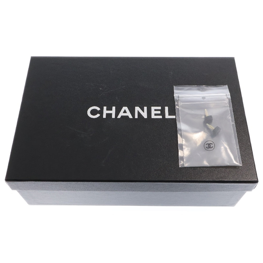 CHANEL(シャネル) パンプス シューズ リボン ブラック レザー×スエード