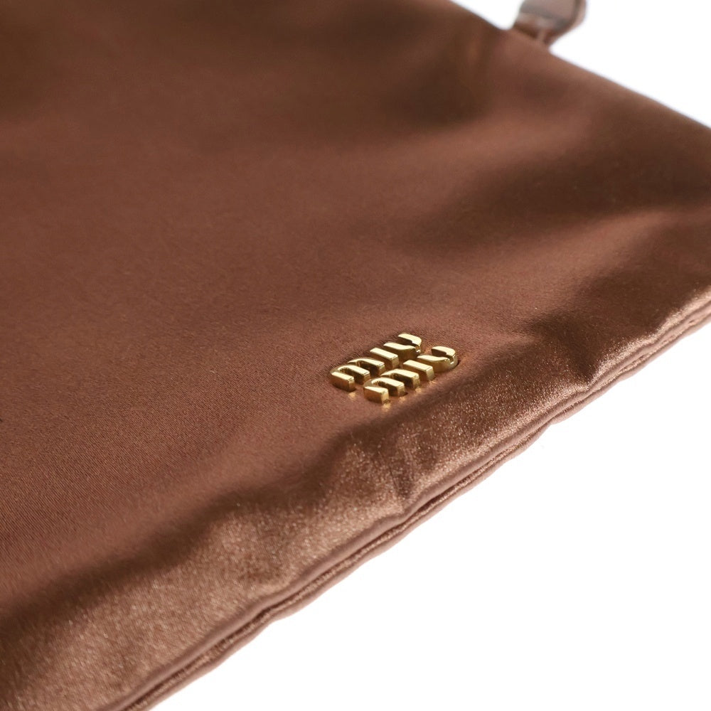 miumiu(ミュウミュウ) DUCHESSE ダッチェス ロゴプレート サテン