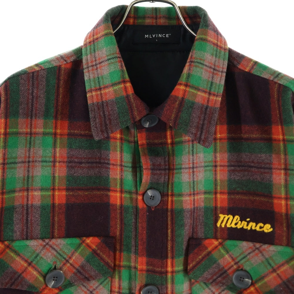 MLVINCE(メルヴィンス) WOOL CHECK JACKET ダブルフラップポケット