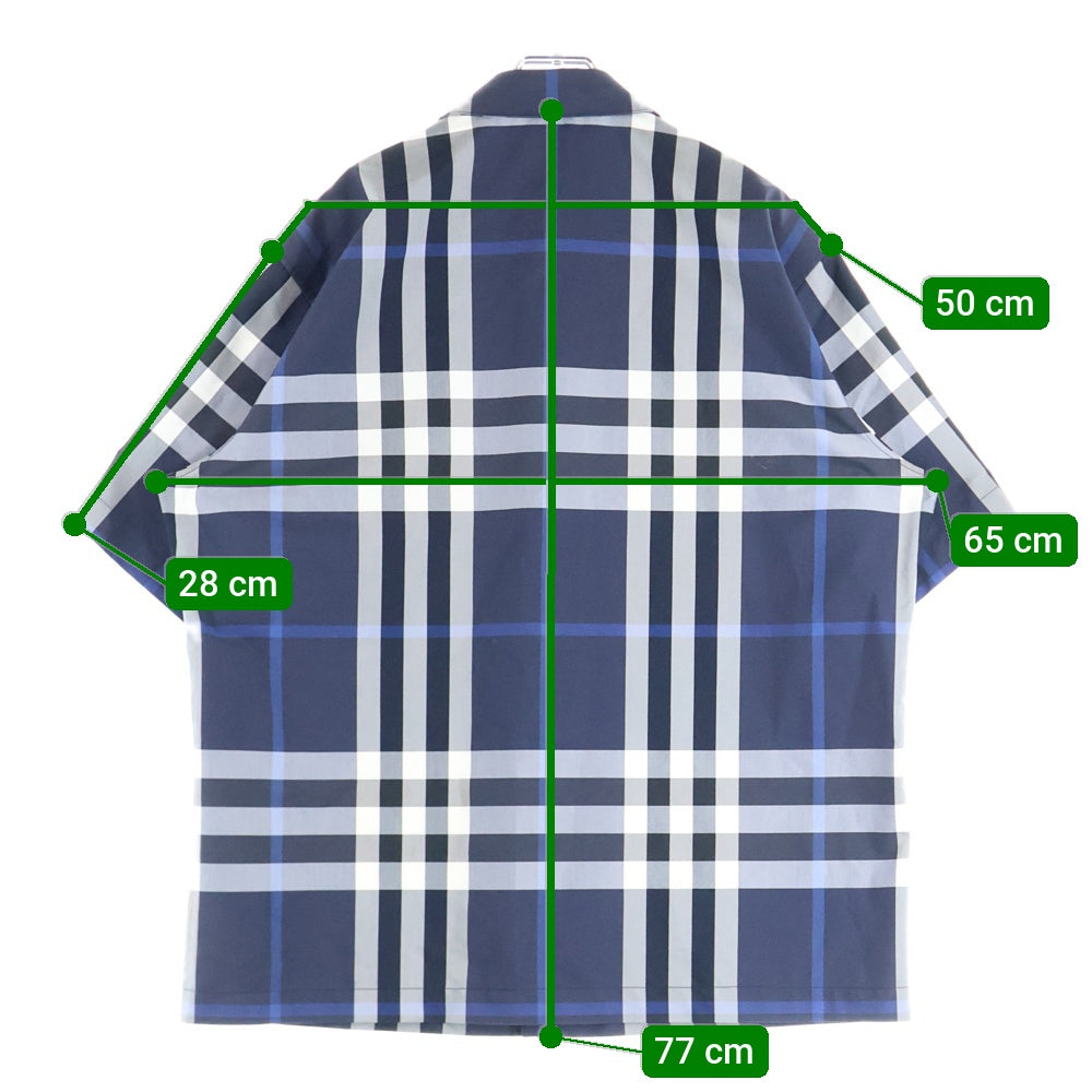 BURBERRY(バーバリー) ノバチェック総柄 レギュラーカラー 半袖シャツ