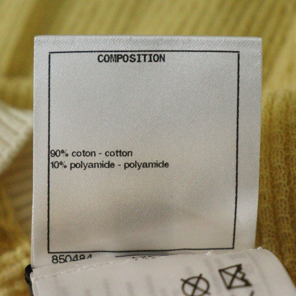 CHANEL(シャネル) 22P ラインストーンココマーク コットン 半袖ニット