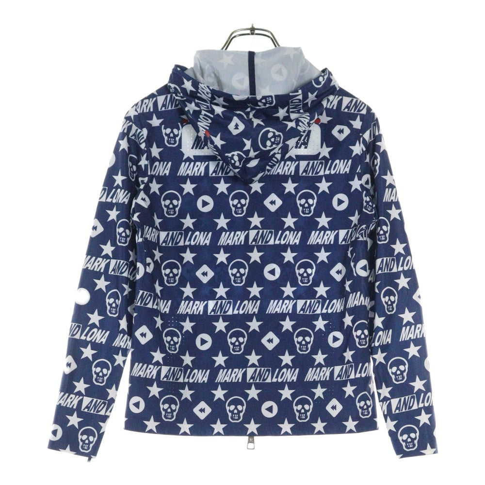 MARK&LONA(マークアンドロナ) LOGO ZIP UP JACKET ロゴプリントジップ