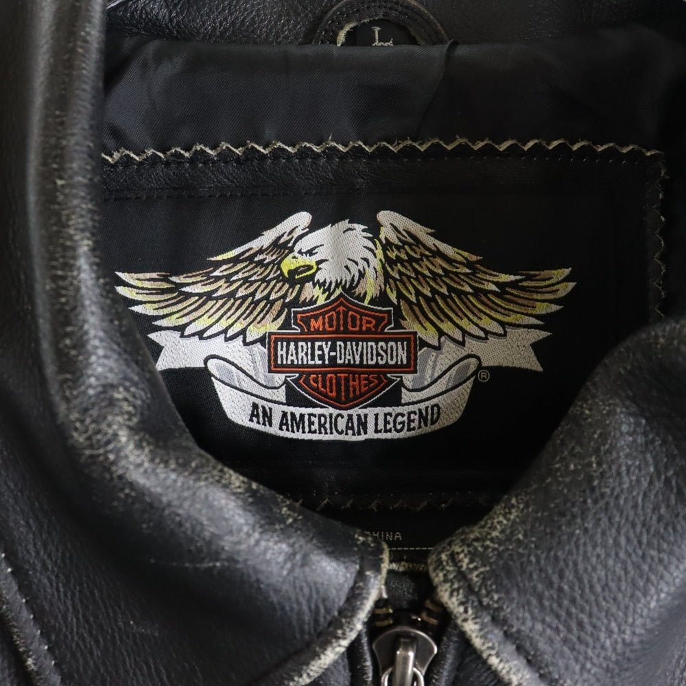 HARLEY DAVIDSON(ハーレーダビッドソン) バック刺繍 エンボス加工