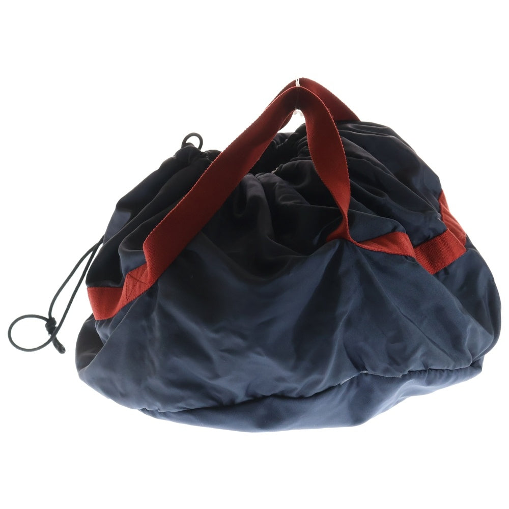 BALENCIAGA(バレンシアガ) ロゴ刺繍 ナイロン ボストンバッグ ネイビー