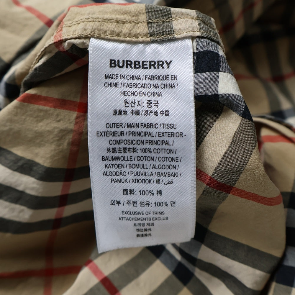 BURBERRY(バーバリー) 20AW ヴィンテージノバ チェックシャツ ボタン