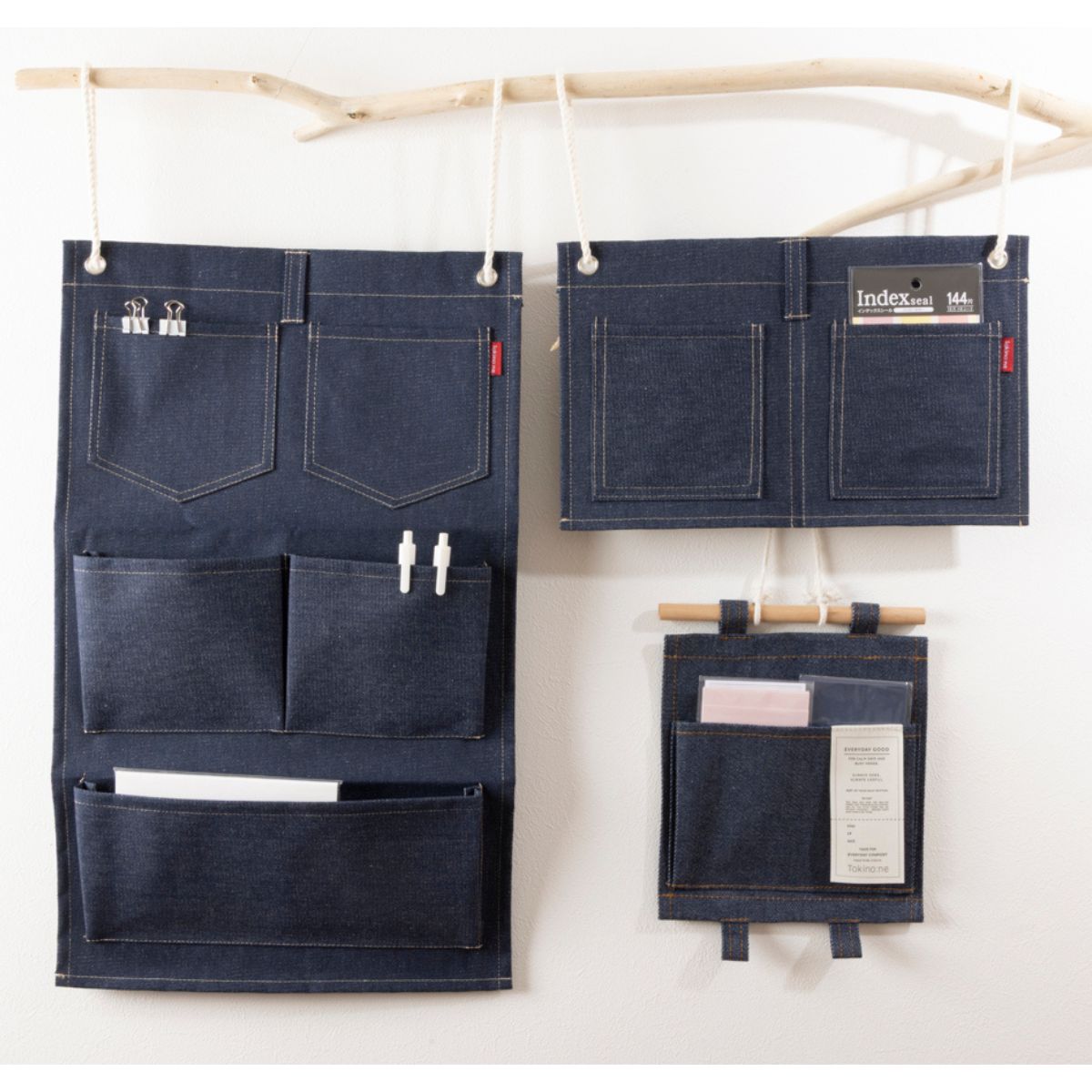 在庫限り】Tokinone PB.デニム風ウォールポケットS 021173