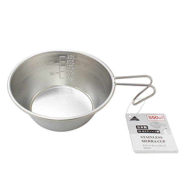 シェラカップ 直火可能 アウトドア ステンレス 320ml 324629