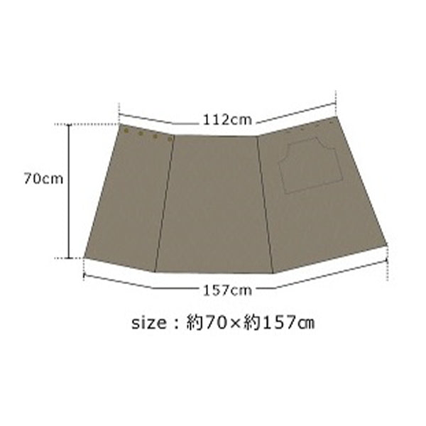 OUTLET】キルティング 裏ボア加工巻きスカート グレーシュ AF6515 09