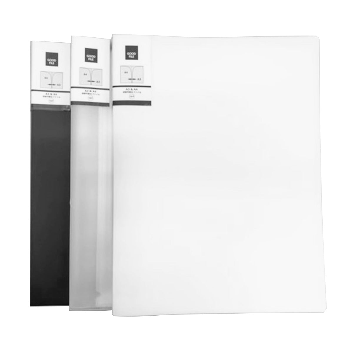 クリアファイル 書類ファイル ポケットファイル ダブルインファイルA3