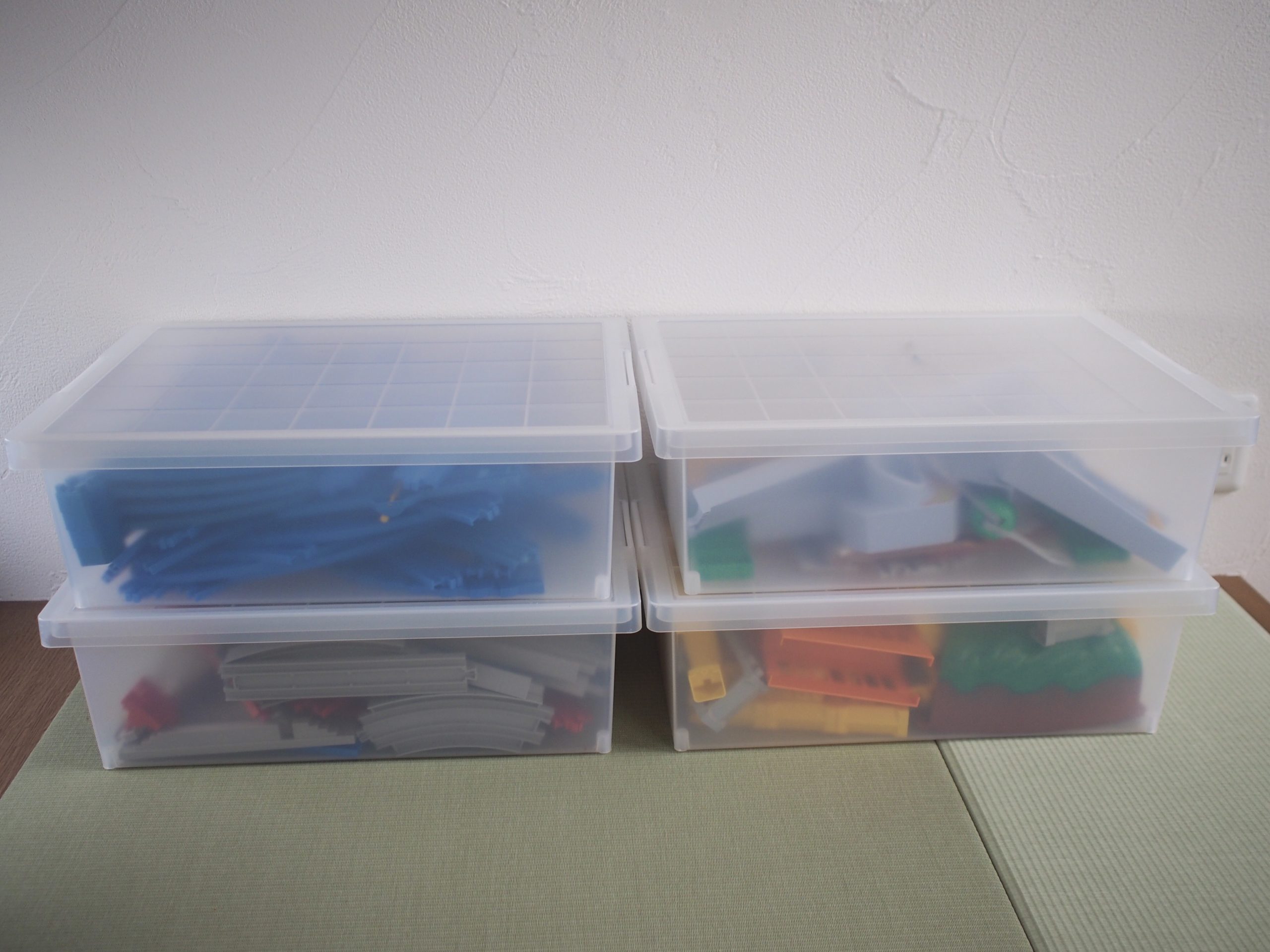 プラレール収納におすすめの無印良品ボックス｜ずぼらワーママのゆるく