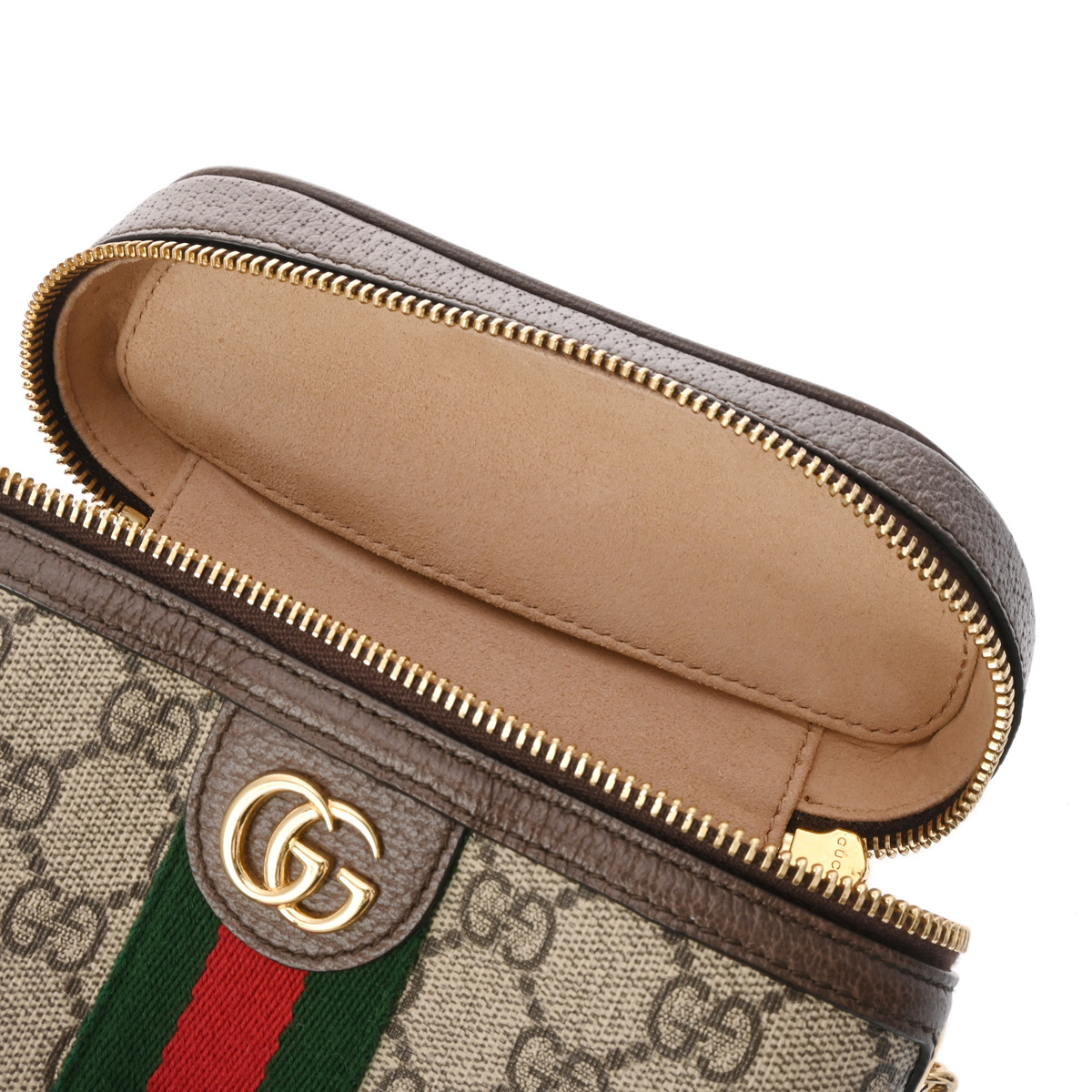 グッチ オフディア ベージュ/エボニー/ブラウン/ゴールド金具 699765