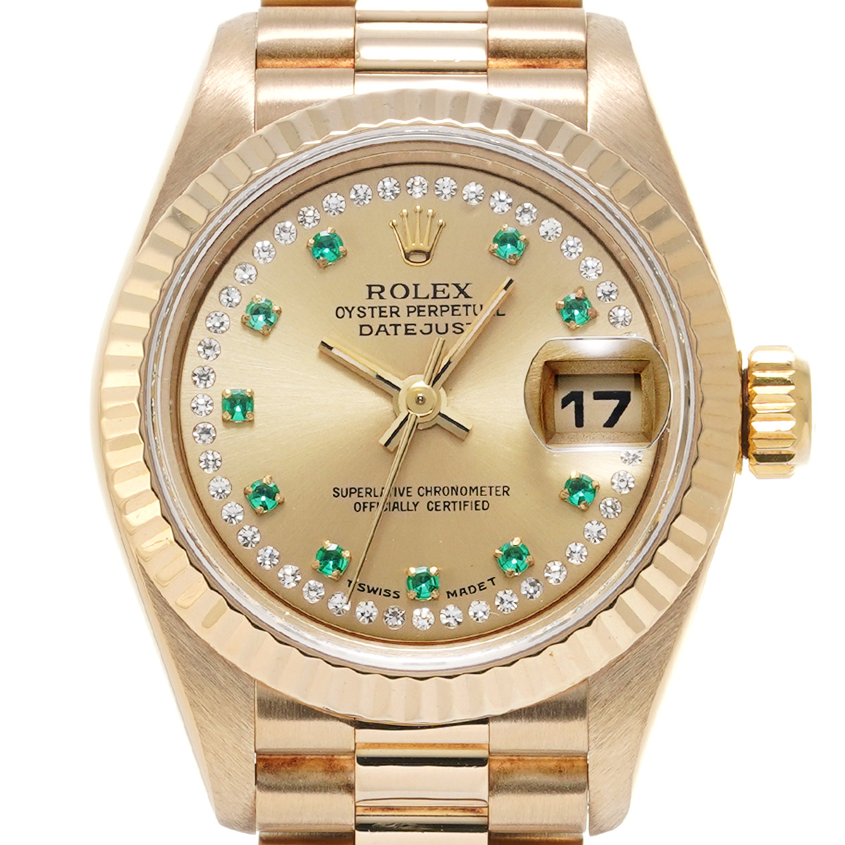 ロレックス デイトジャスト 69178LE シャンパン/ダイヤモンド