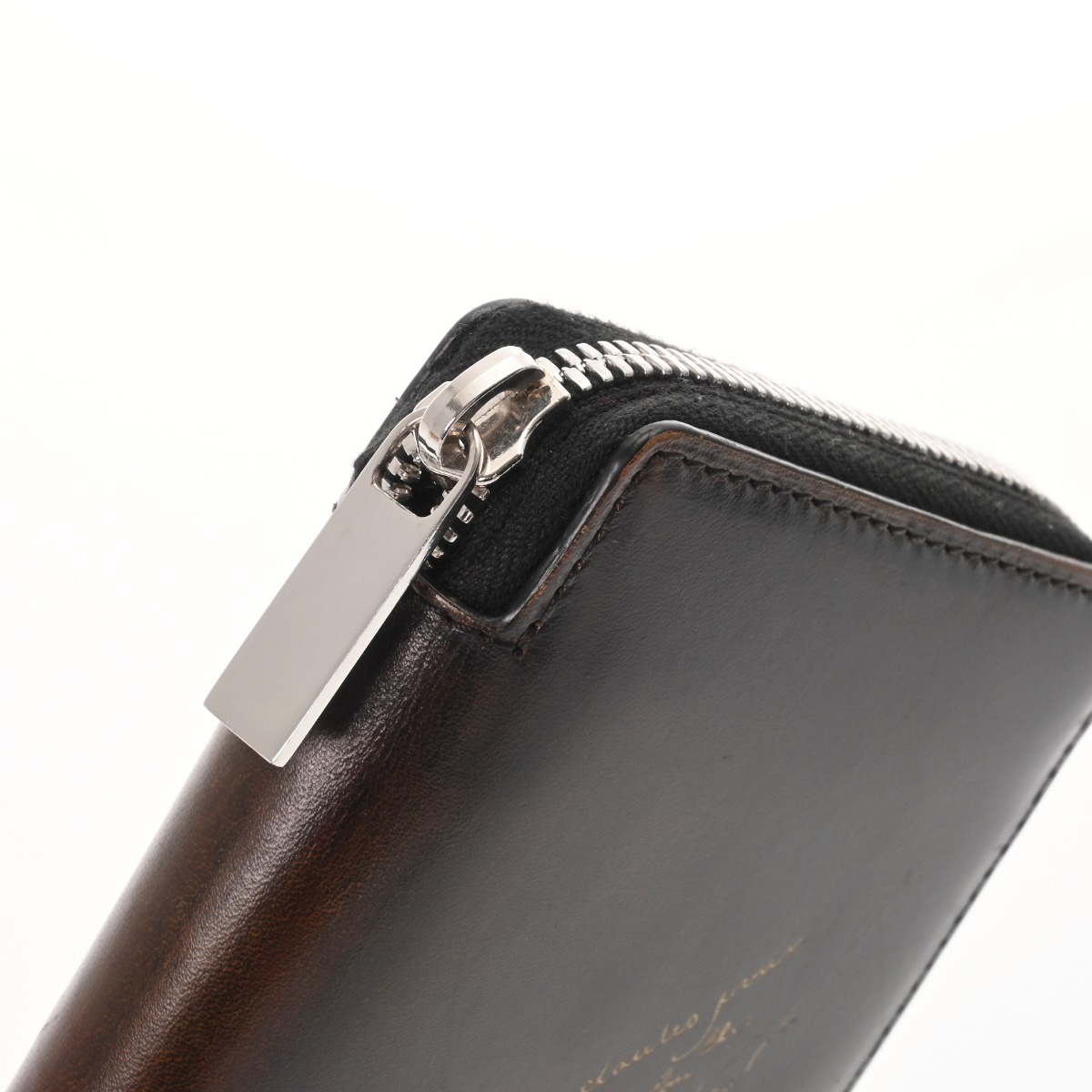 ベルルッティ カリグラフィ ラウンドファスナー ダークブラウン