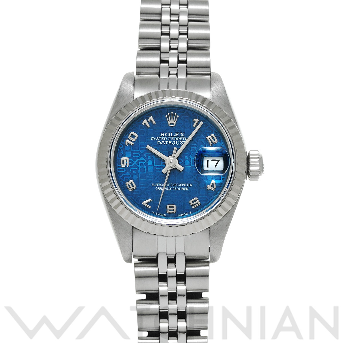 ロレックス デイトジャスト 69174 ブルーコンピュータ レディース 時計