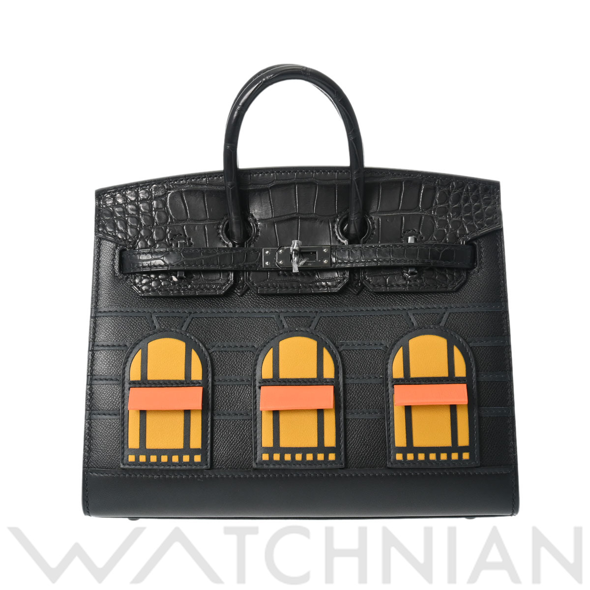 エルメス バーキン 20 フォーブル ミッドナイト ブラック/ジョーヌ