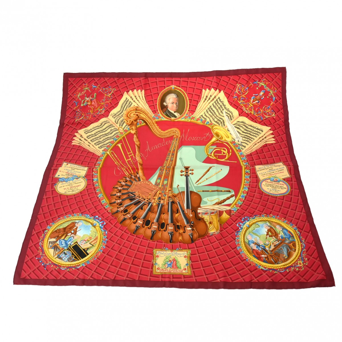 エルメス カレ 90 Wolfgang Amadeus Mozart モーツァルトへの賛歌