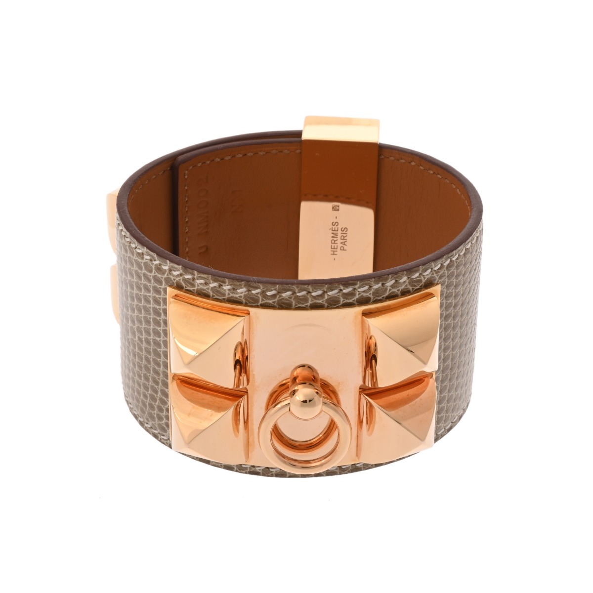 エルメス コリエドシアン ブレスレット #T3 フィセル/ローズゴールド
