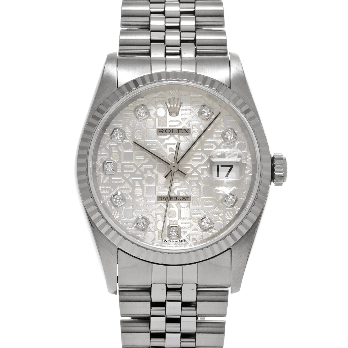 ロレックス デイトジャスト 16234 アイボリーコンピュータ メンズ 時計