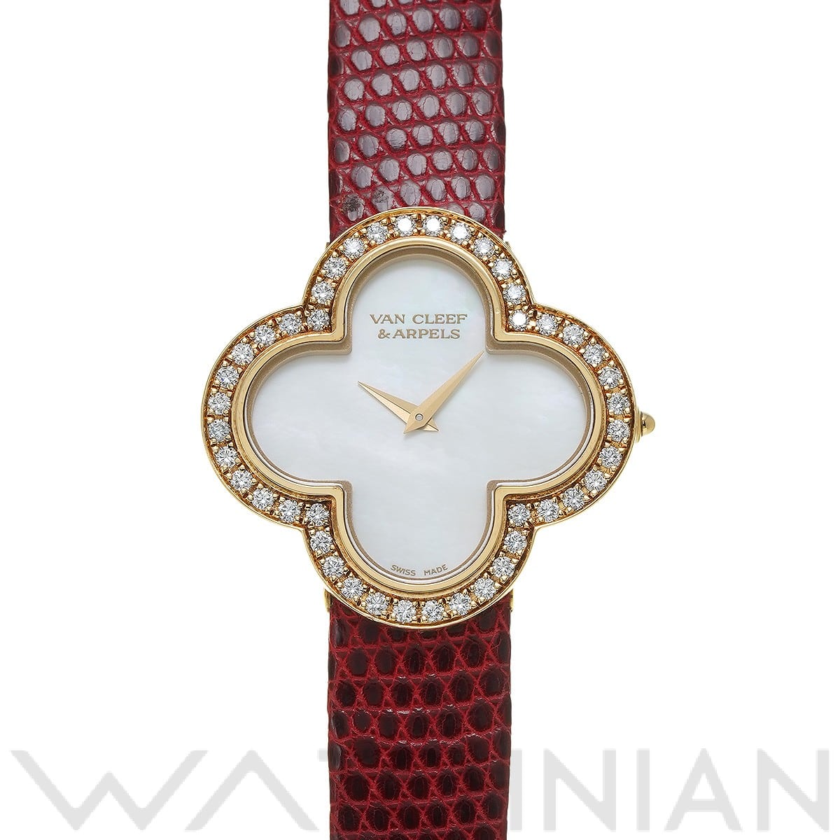 ヴァン クリーフ&アーペル アルハンブラ ミディアム 136374 ホワイト