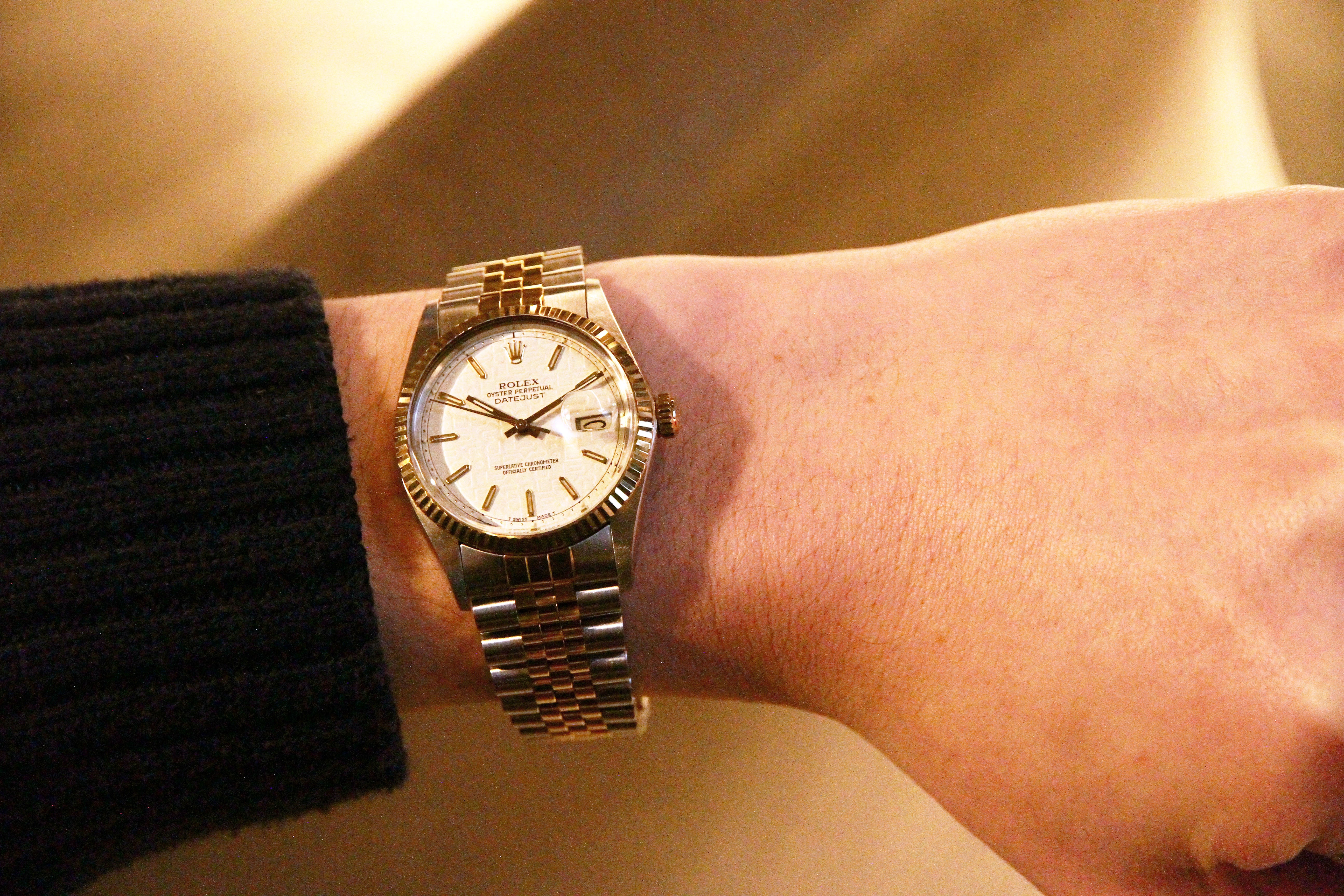 ロレックス デイトジャスト コンピュータ・アイボリー文字盤 / ROLEX