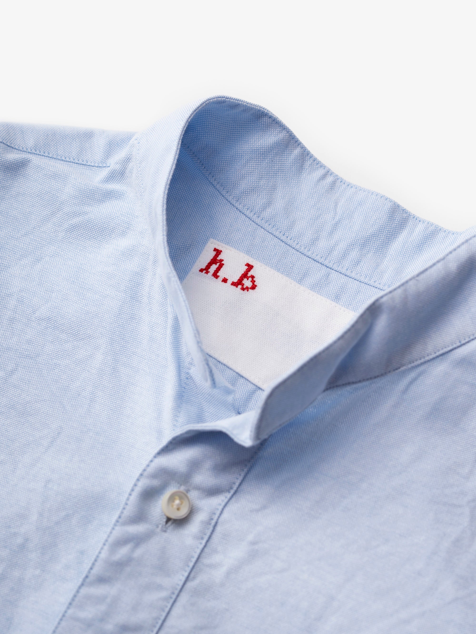 h.b スタンドカラーシャツ organic oxford｜classico