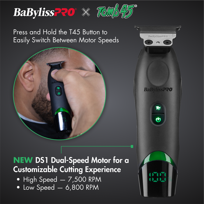 BaBylissPRO X Tomb45 Wireless Charging Trimmer — WB Barber Supply