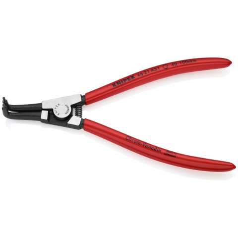 External 90° Angled Snap Ring Pliers-Forged Tips | KNIPEX Tools