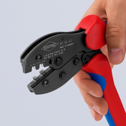 KNIPEX PreciForce® Crimping Pliers For MC4/MC4 EVO 2 | KNIPEX Tools