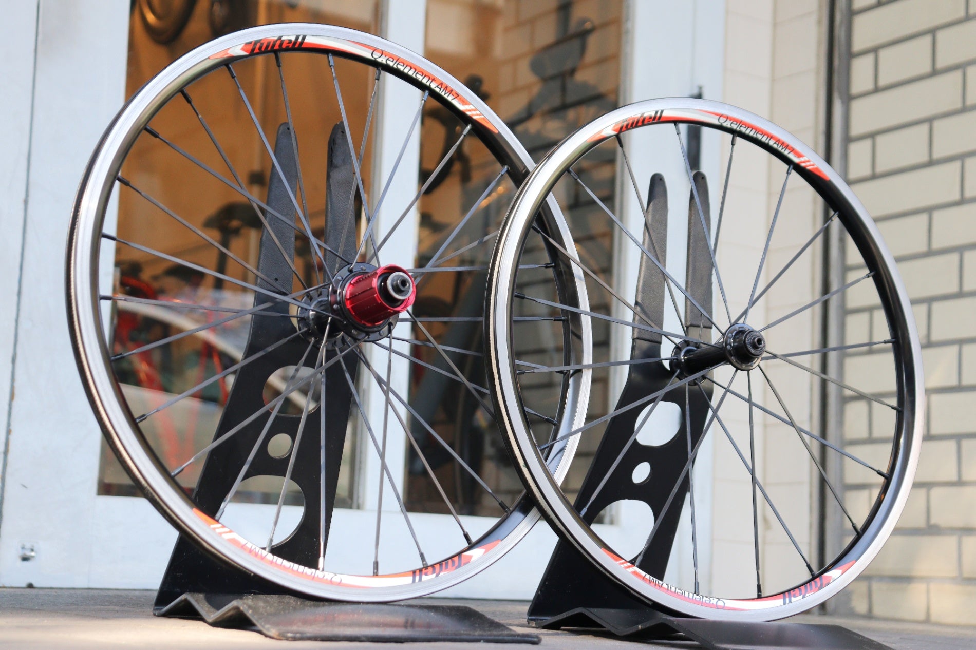 タイレル TYRELL Q:ELEMENT AM-7 アルミ クリンチャー ホイールセット