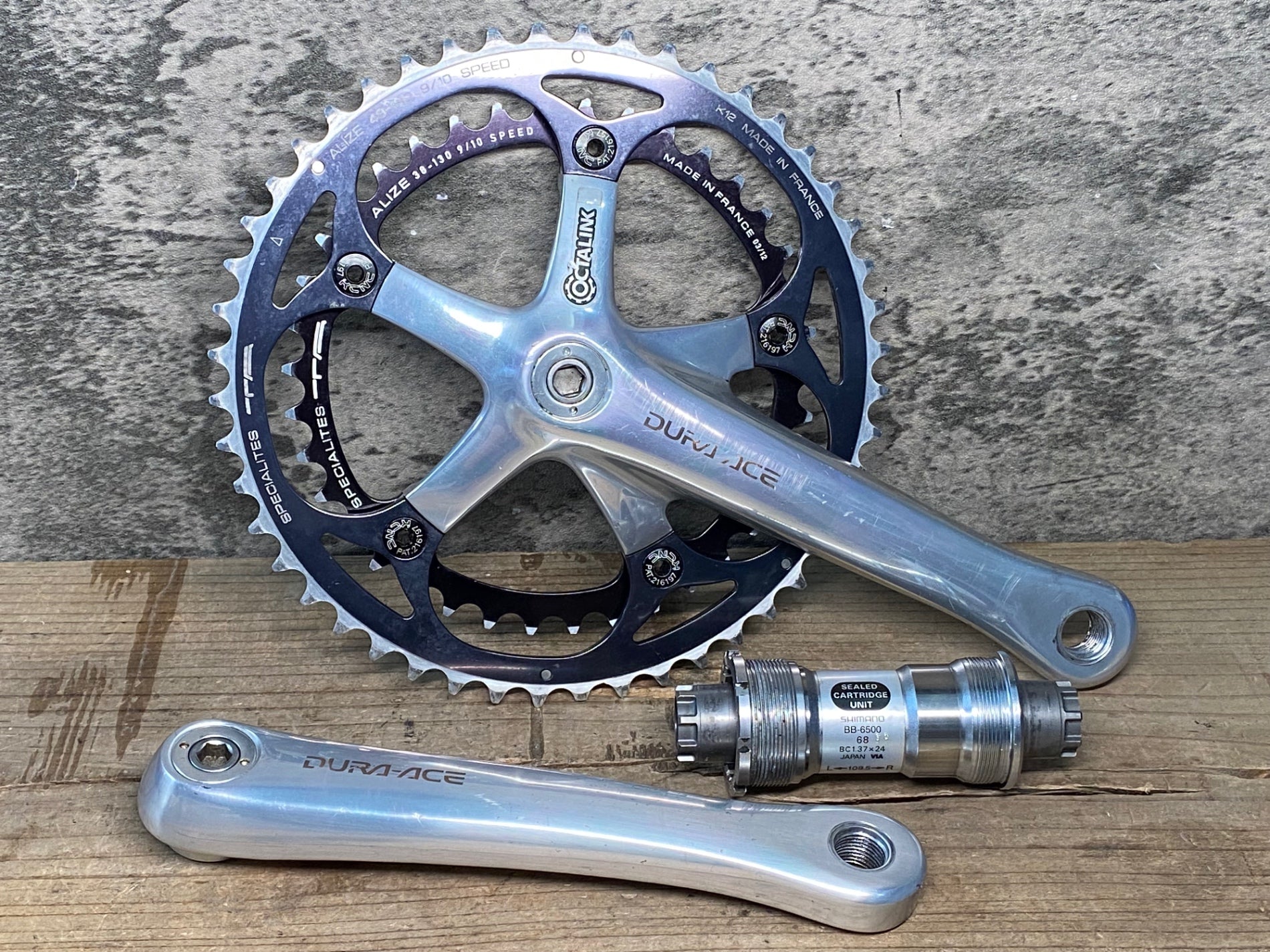 Cシマノ SHIMANO デュラエース DURA-ACE FC-7701 クランクセット 48